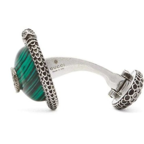 Authentic Gucci Garden GG Snake Cuff Links in Silver NEW IN BOX - Picture 8 of 9